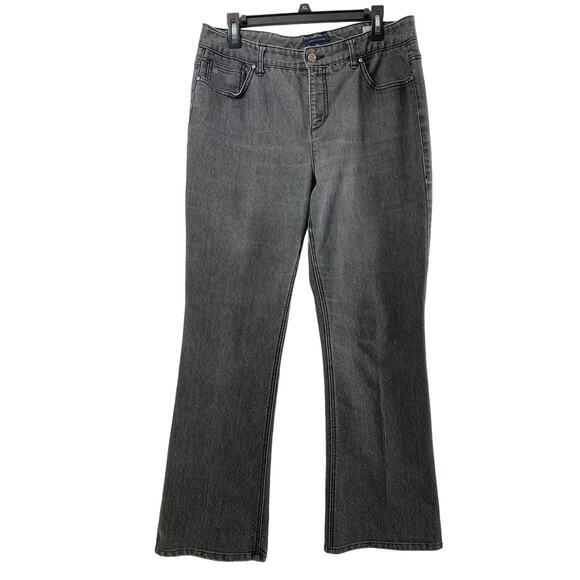 Tommy Hilfiger Jeans Womens Size 14 American Hope Bootcut Light Wash Black Denim - Picture 1 of 10